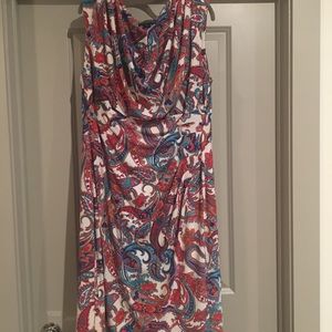 Ralph Lauren paisley faux wrap dress.